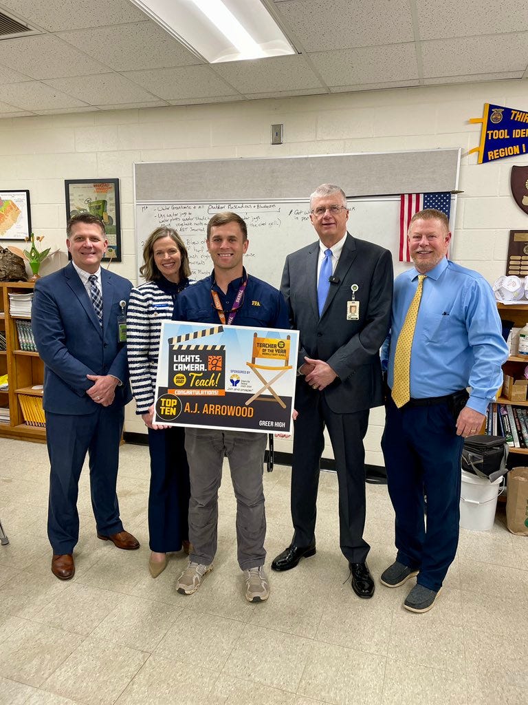 These 10 Greenville teachers are finalists for teacher of the year