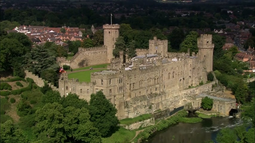 Warwick Castle, UK: Drone views of medieval splendor