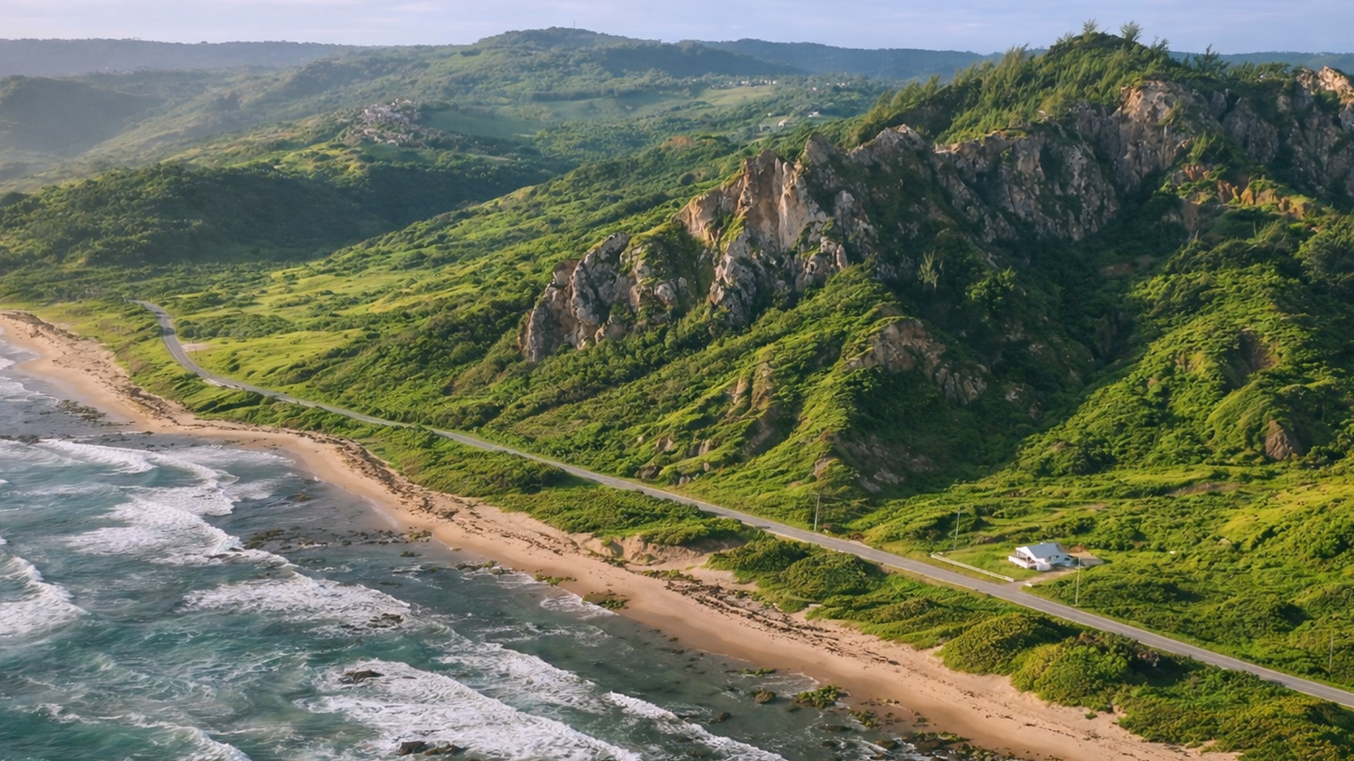 How do people live along this coastline?
