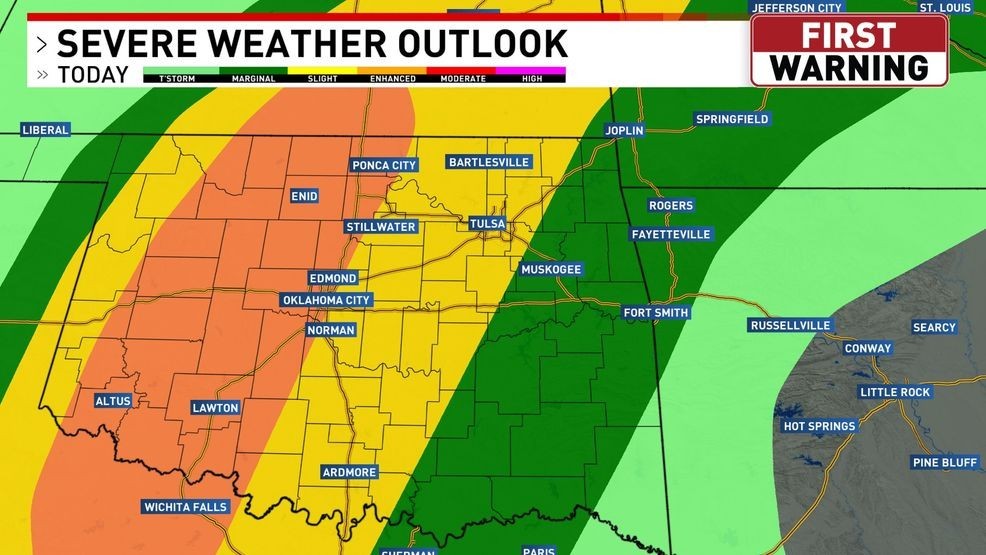 Potential for strong, severe storms increases across Oklahoma