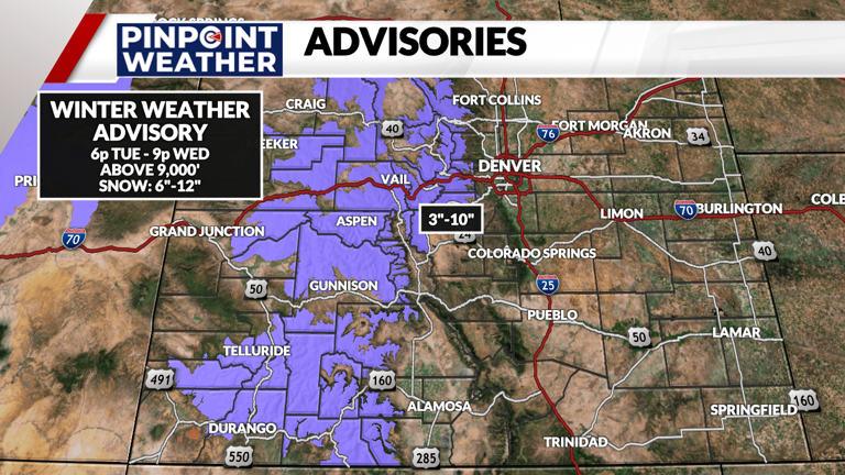 Denver weather: Metro showers and seasonal temperatures