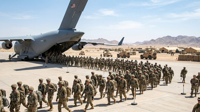More US troops arrive in the Middle East as tensions surge