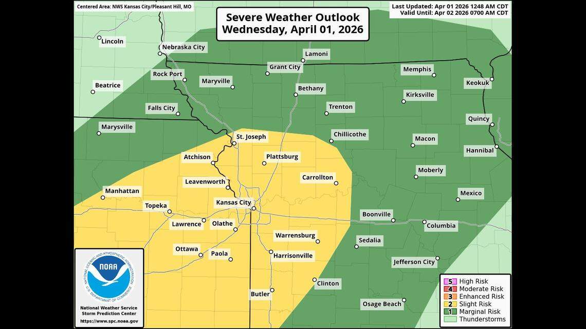 Severe thunderstorms could strike Kansas City area twice. Here