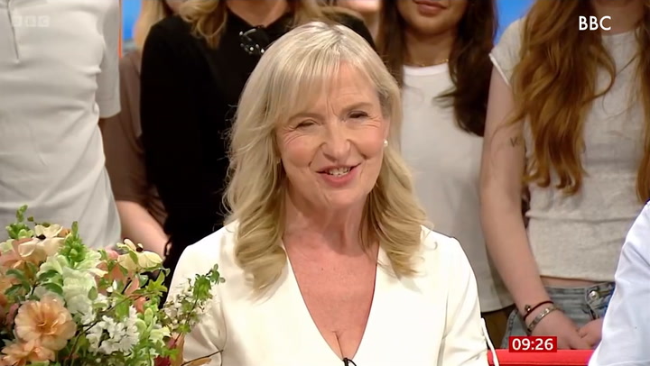 Watch: Carol Kirkwood fights back tears as she bids goodbye to BBC ...