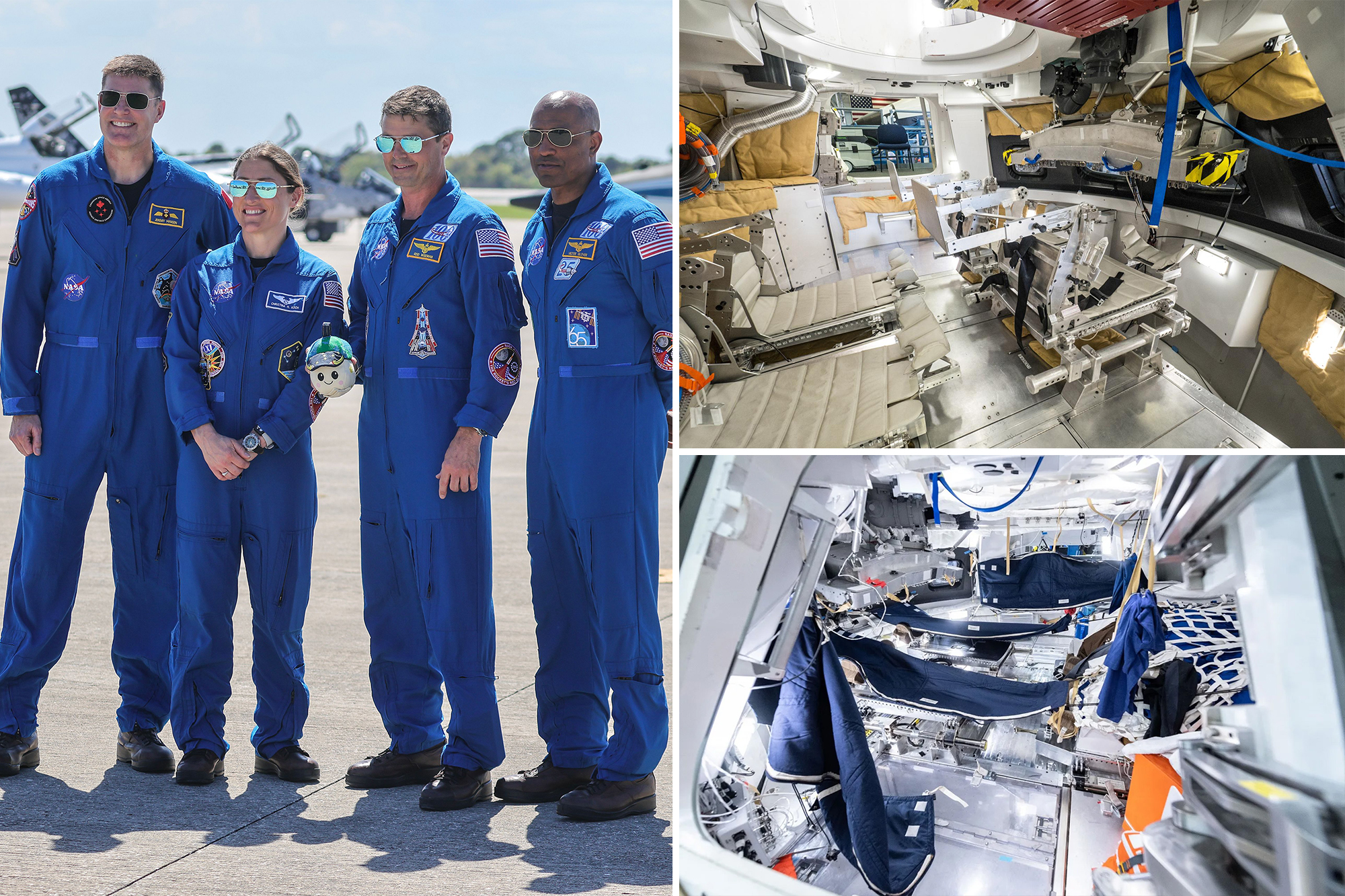 Artemis II astronauts will spend 10 days in cramped ship barely bigger ...