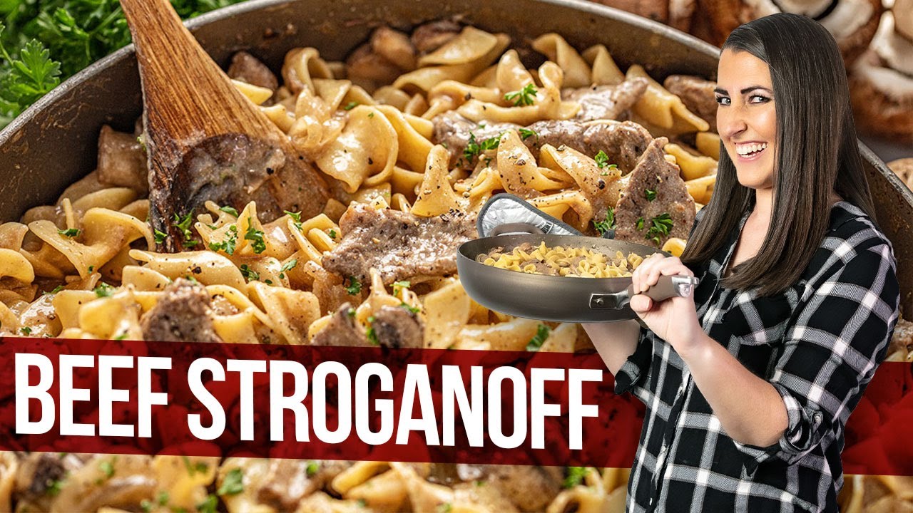 Old fashioned beef stroganoff
