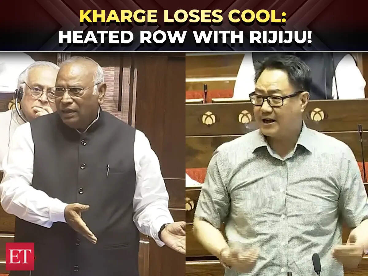 Kharge vs Rijiju: RS row erupts as LoP questions PM's absence from all ...