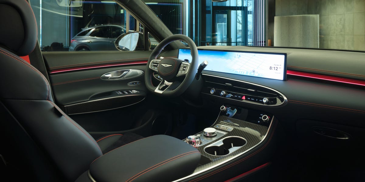 View interior photos of the 2027 Genesis GV70 Prestige Graphite