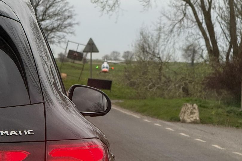Air ambulance called to crash before man taken to hospital