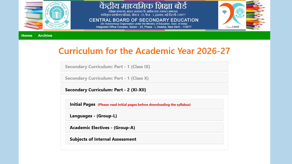 CBSE curriculum 2026-27: Board to launch class 9, 10 scheme of studies ...