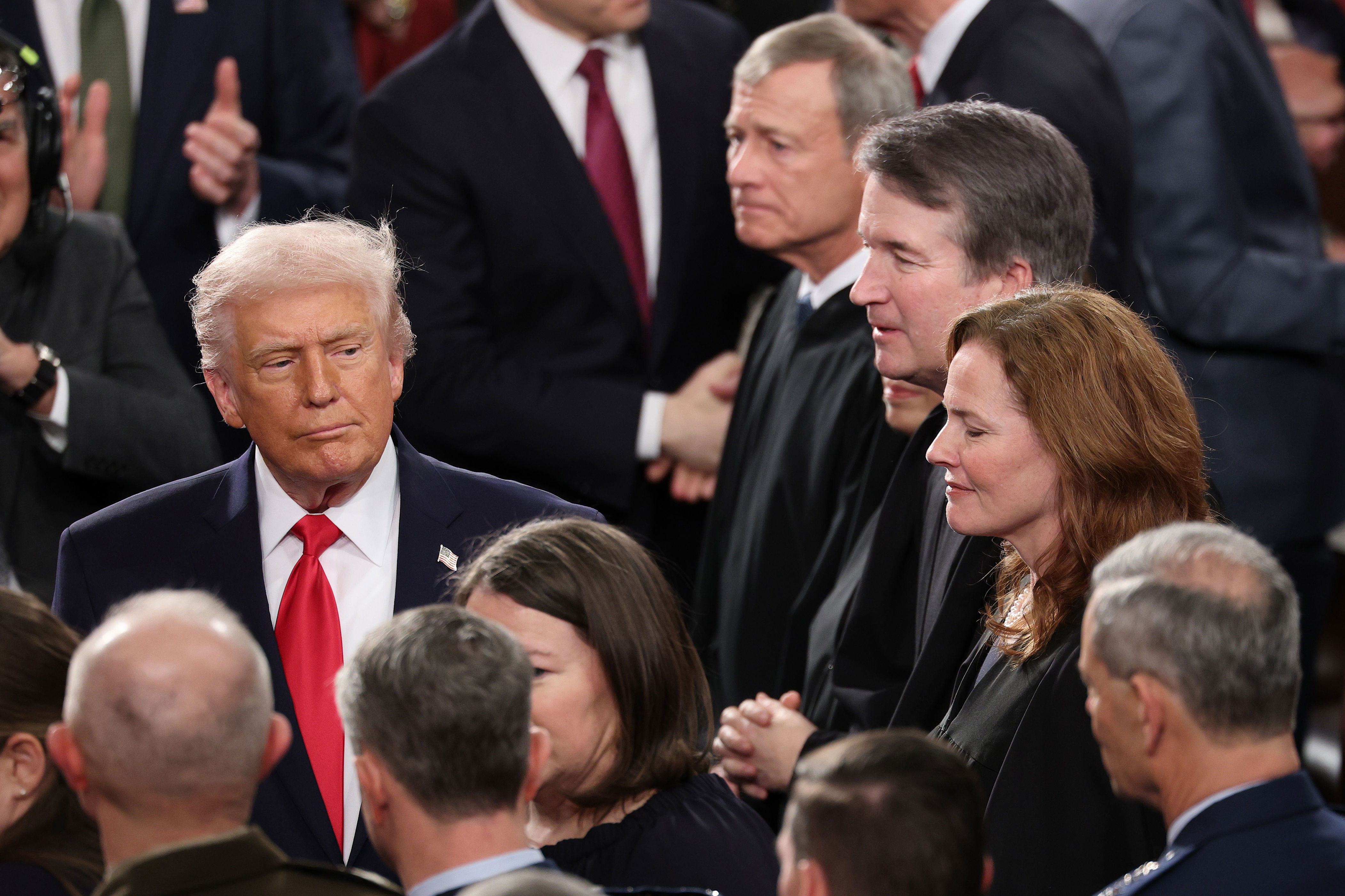 Donald Trump speaks out after historic Supreme Court visit<br><br>