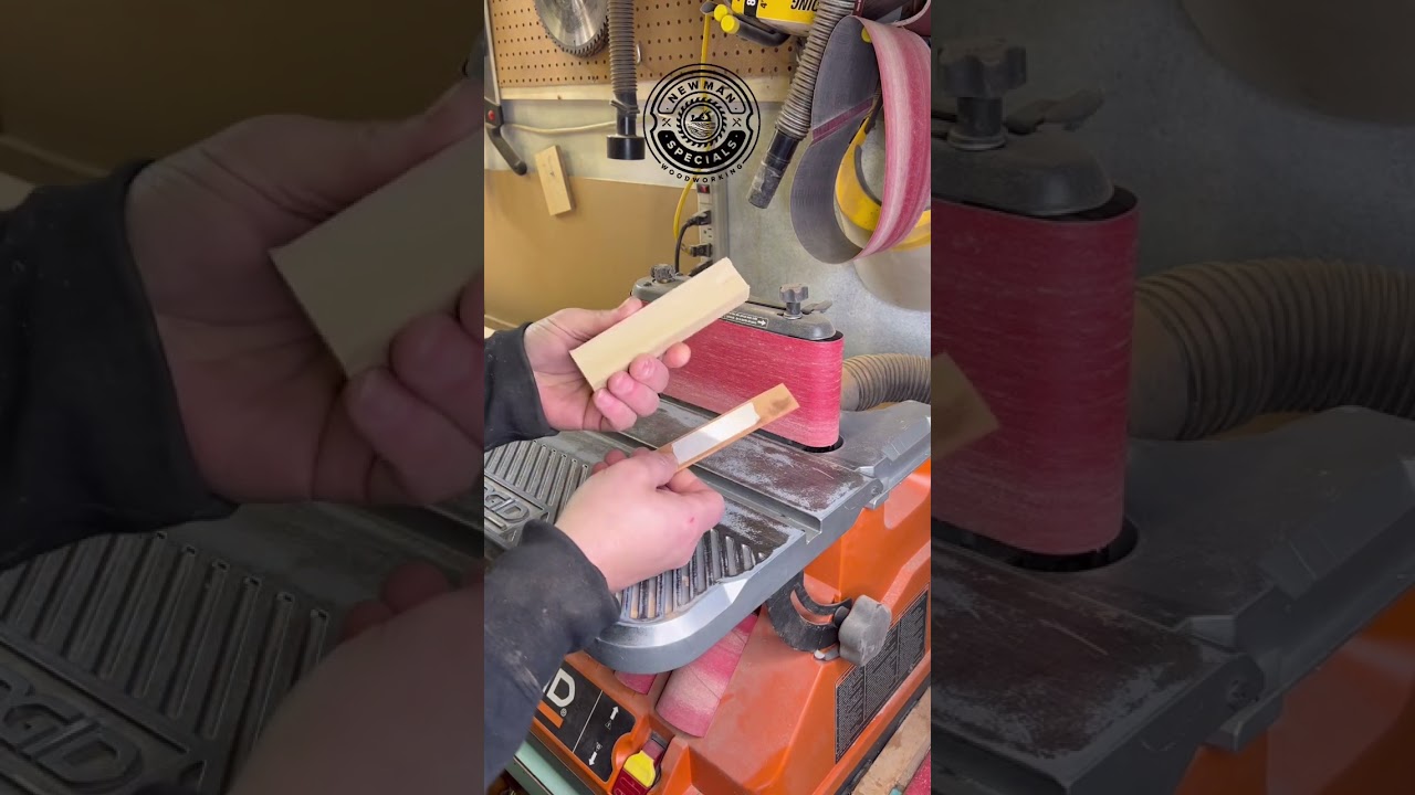 Sanding hack for small pieces #sanding #woodworking #tools