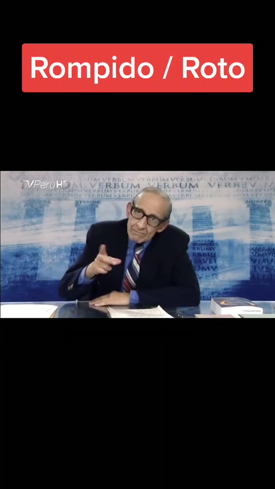 #pegar un video de @toychihuan | ¿Roto o rompido? #ortografía #gramát...