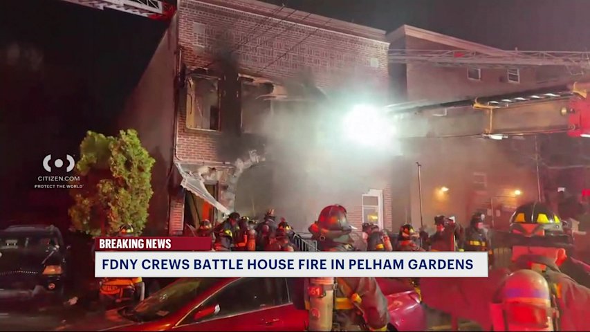 FDNY crews battle house fire in Pelham Gardens