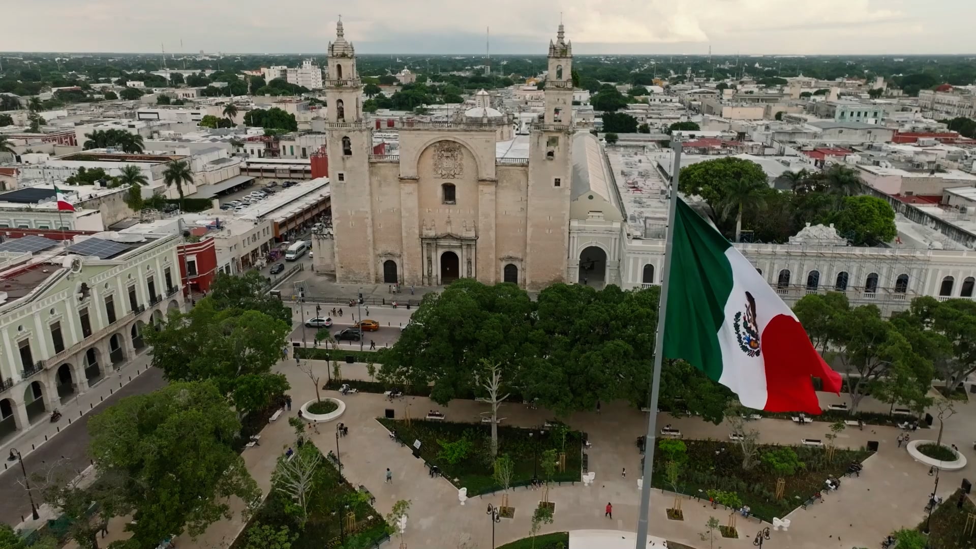 Mérida, Mexikó: Yucatán fehér városának drónfelvételei