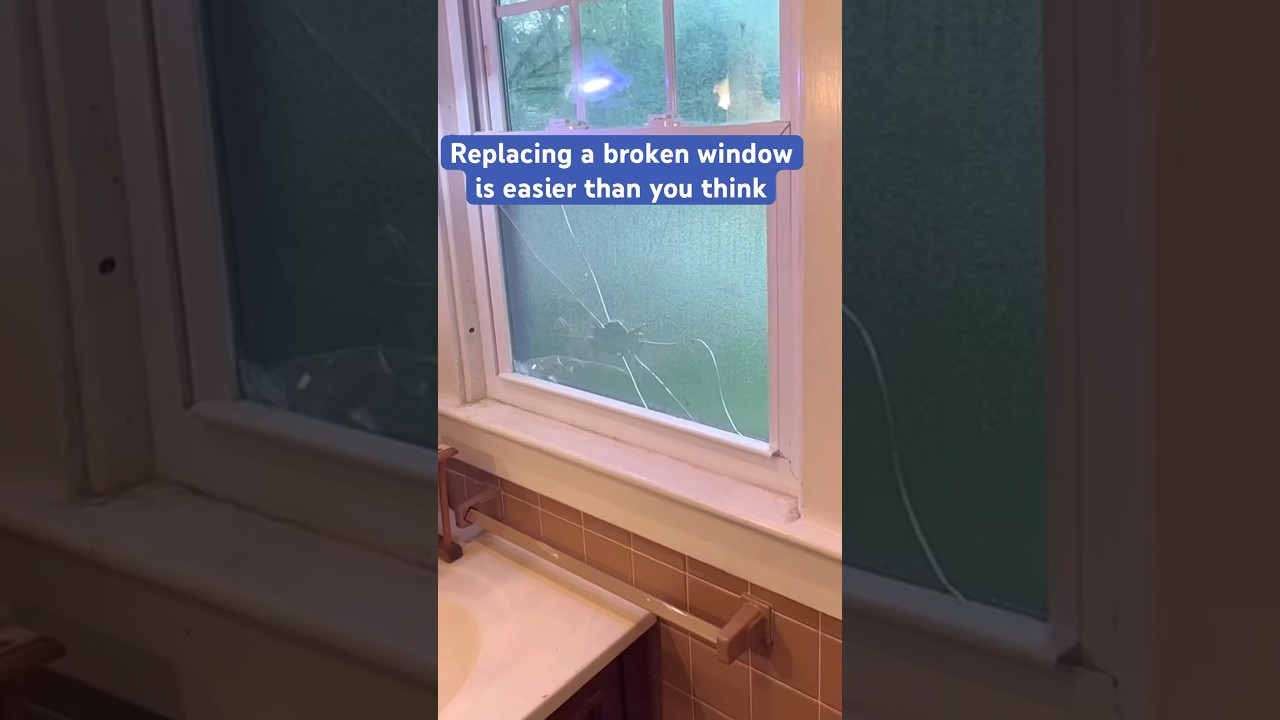 Replacing a broken window is easier than you think #diy #homeownership ...
