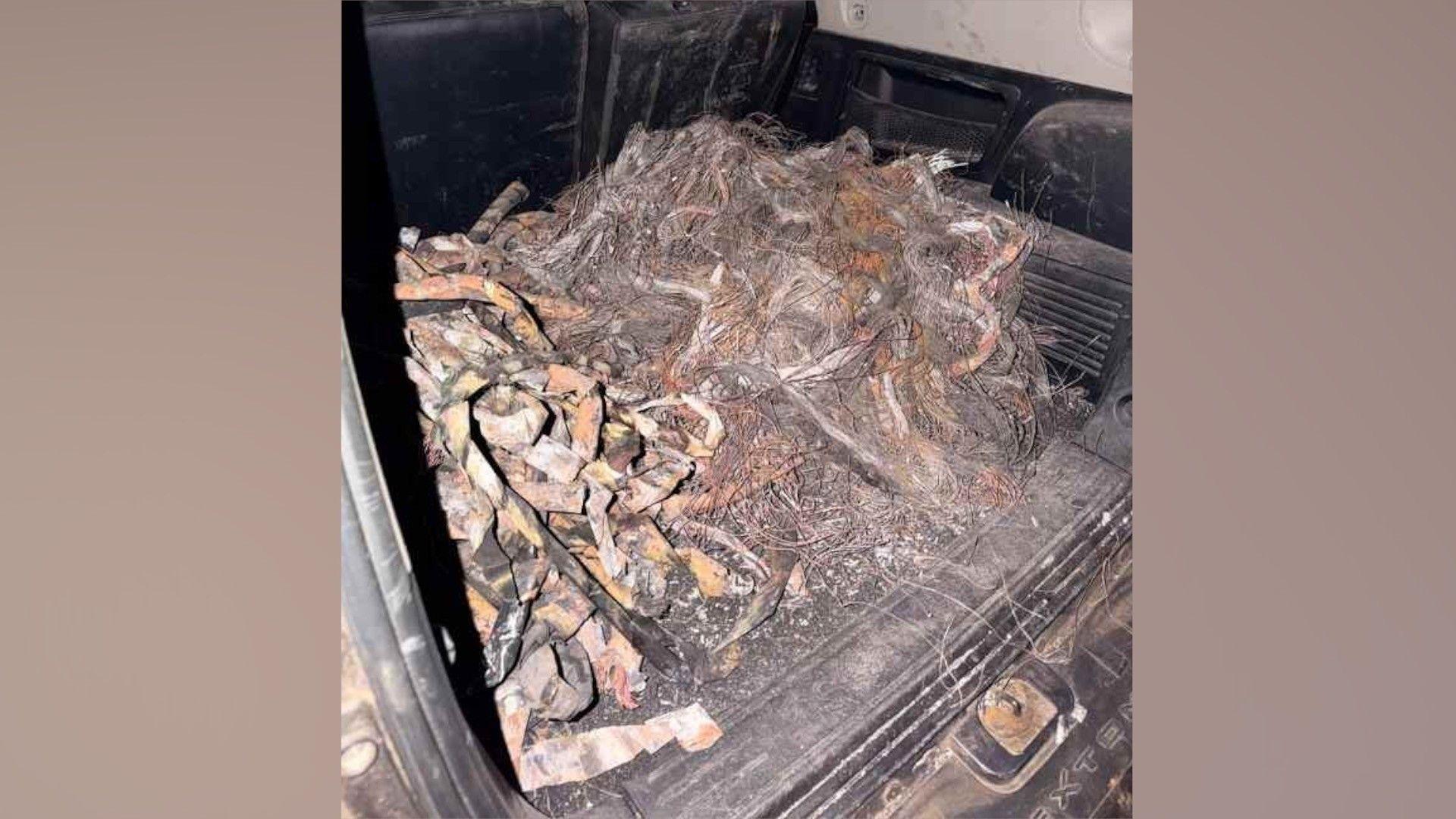 Reels of copper cable found in latest theft arrest<br>