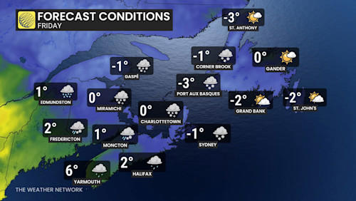 School cancellations and power outages as snow and ice hit Atlantic Canada