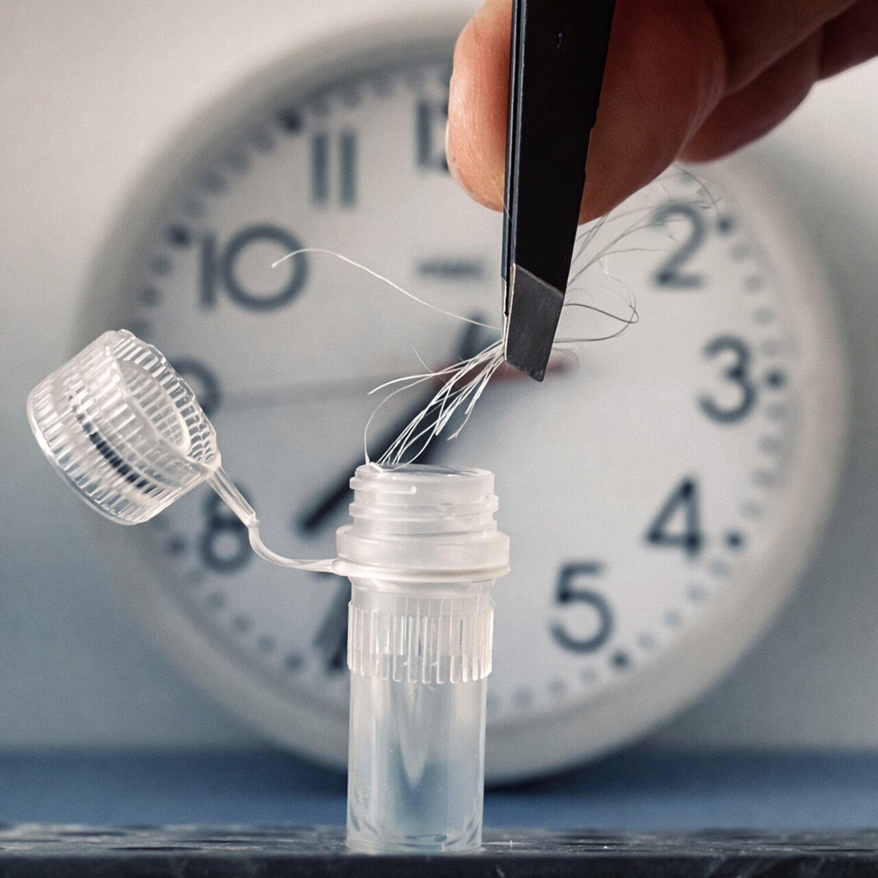 The body's internal clock can be determined from a hair sample