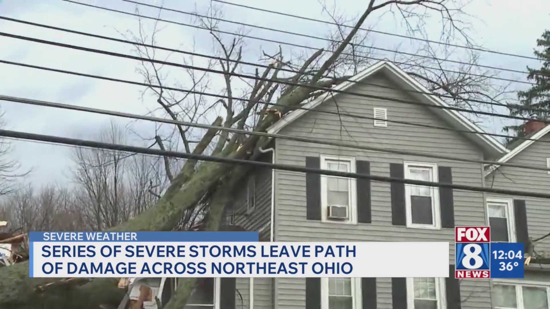 Series of severe storms leave path of damage across NE Ohio