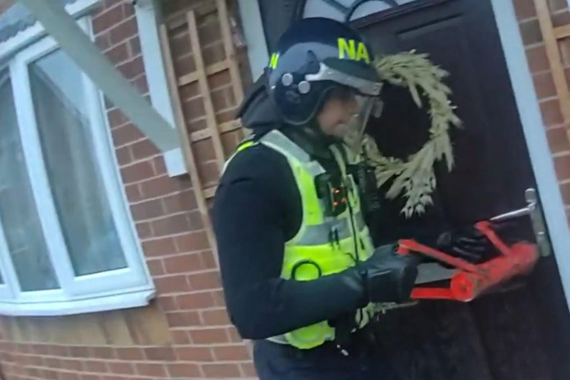 Pair arrested after police raid Derbyshire house at dawn as "large ...