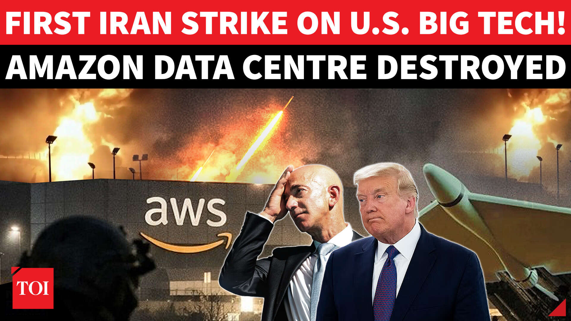 Iran Acts On Warning, Missiles Hit At Amazon Data Center in Bahrain | Watch