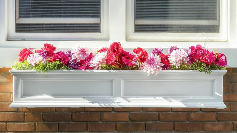 These Amazon self-watering window box planters keep plants happy with ...