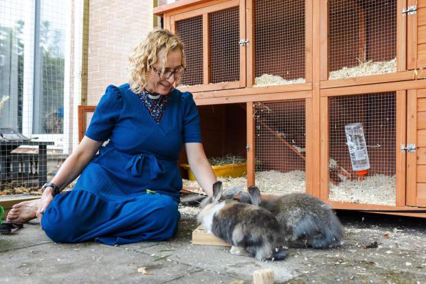 Local vicar helps national pet charity by fostering rabbits