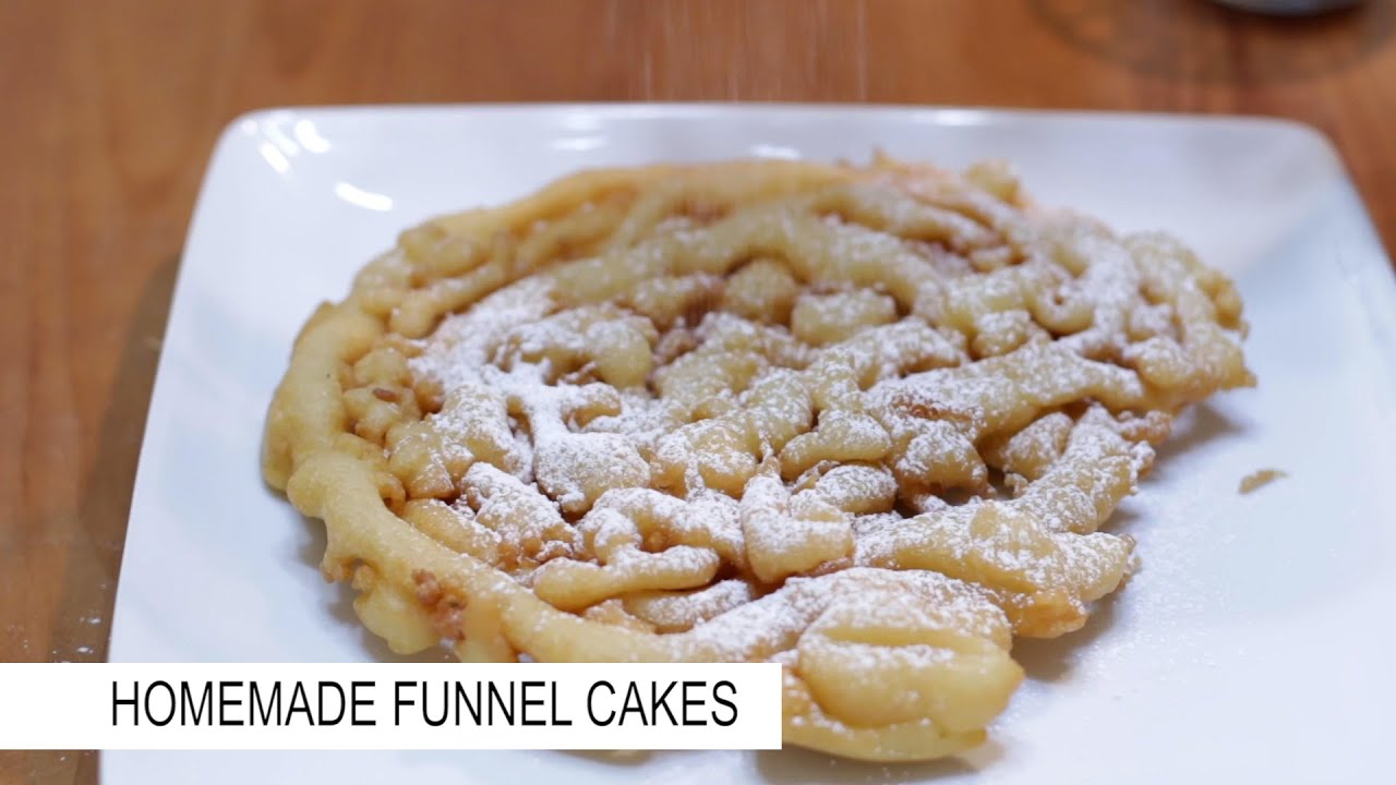 Homemade funnel cakes