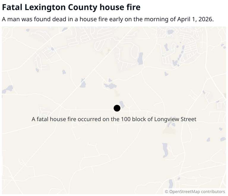 One dead in Lexington County house fire, coroner's office says