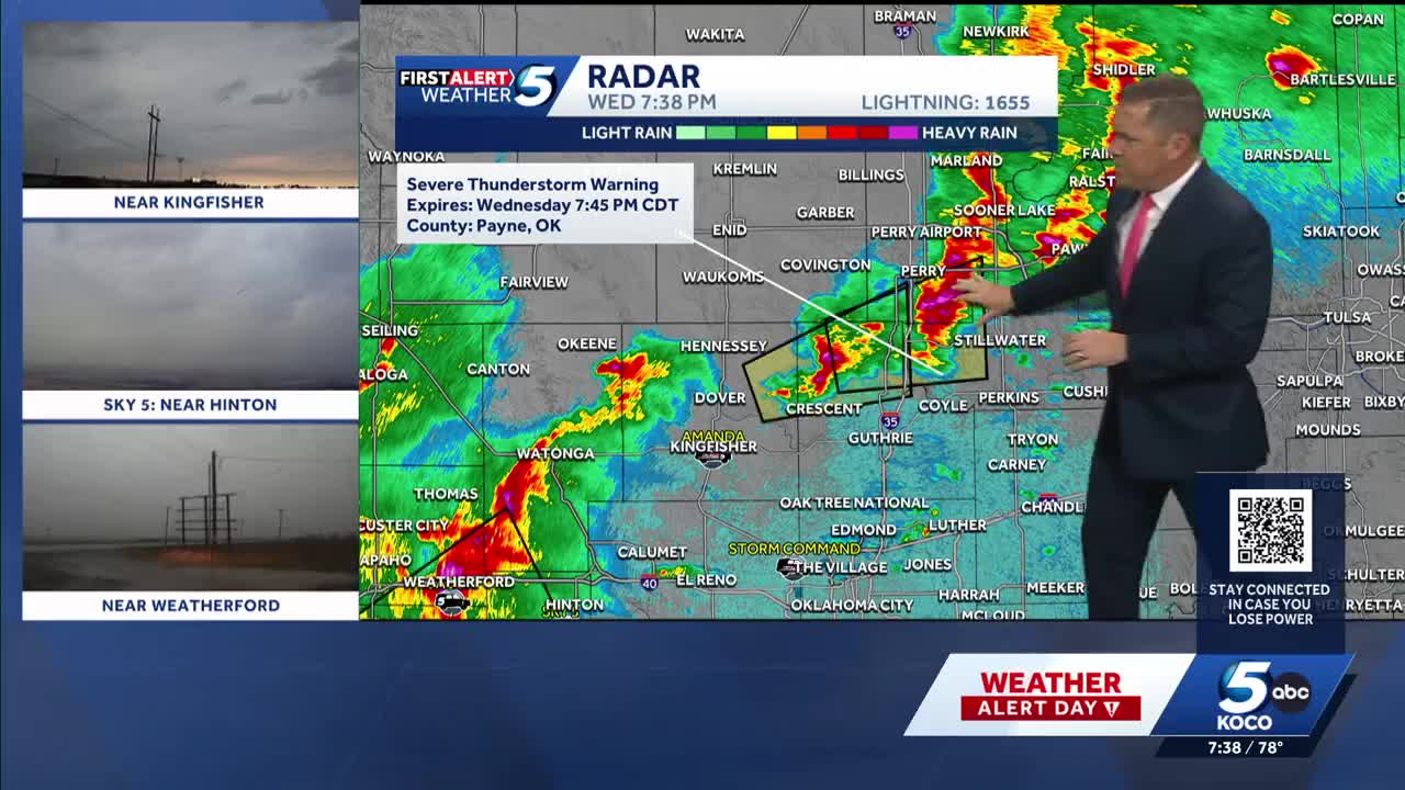Tracking severe thunderstorms amid a tornado watch across Oklahoma ...