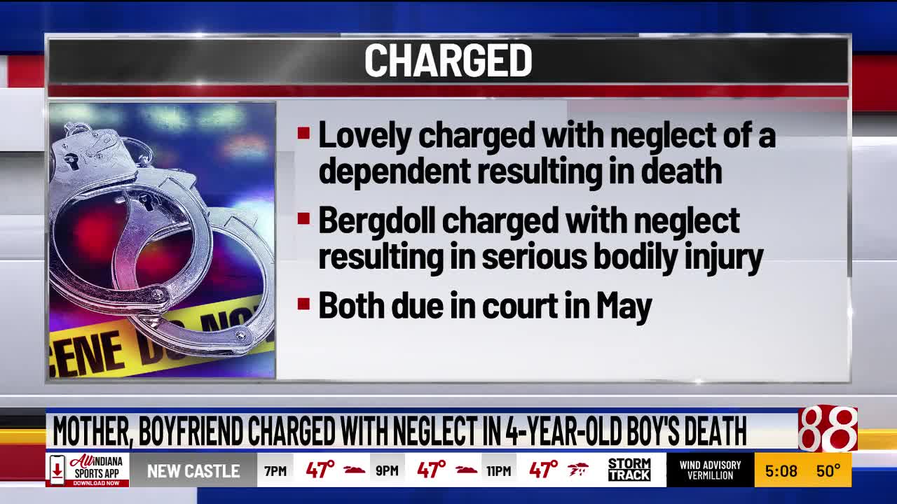Mother and boyfriend charged with neglect in 4-year-old boy's death