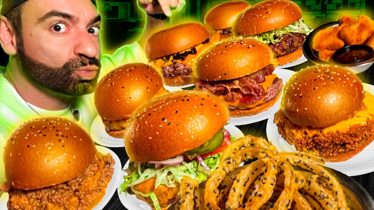 I’m taking on the ultimate burger challenge!