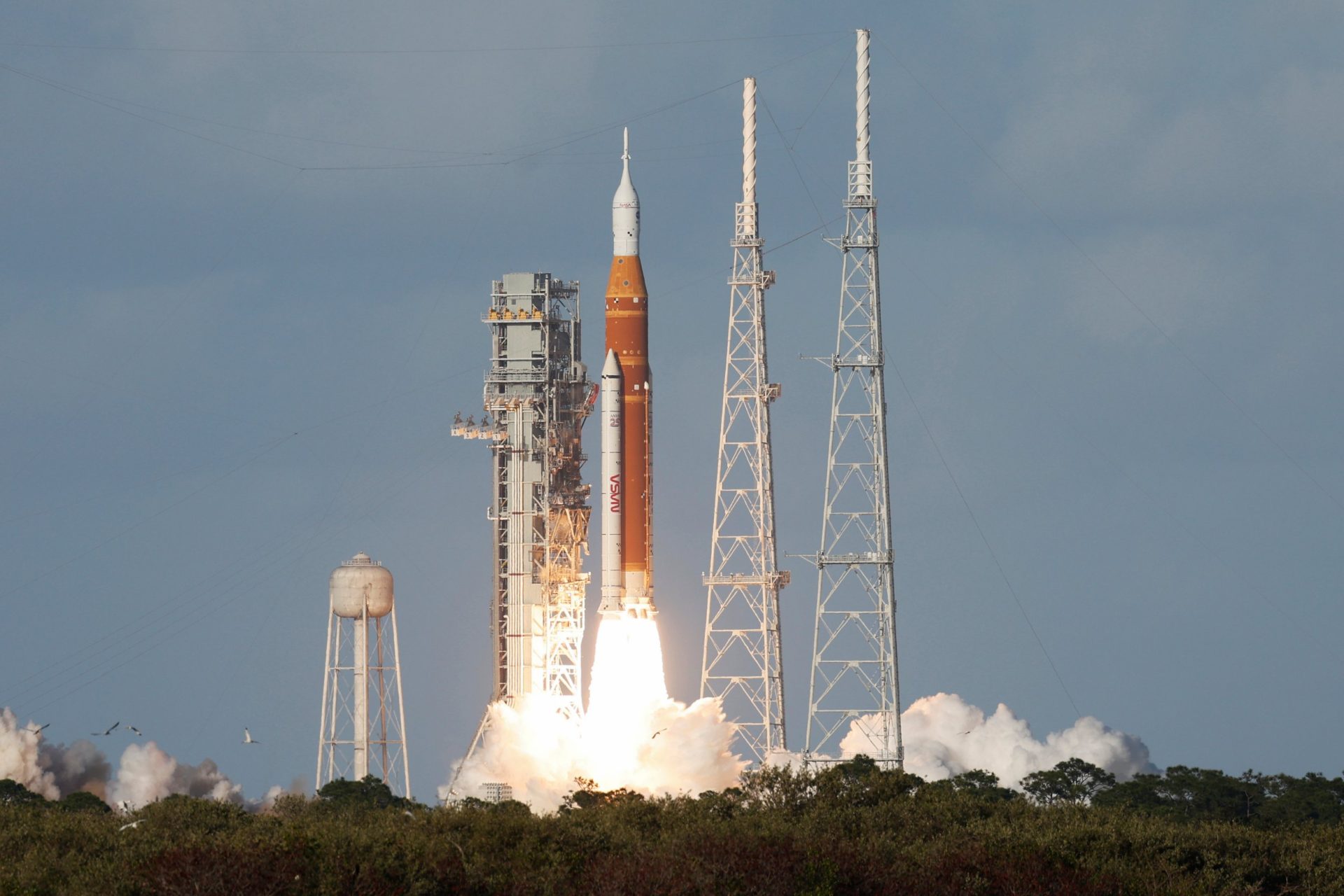 Artemis II, NASA's first manned Moon mission in more than 50 years, takes off