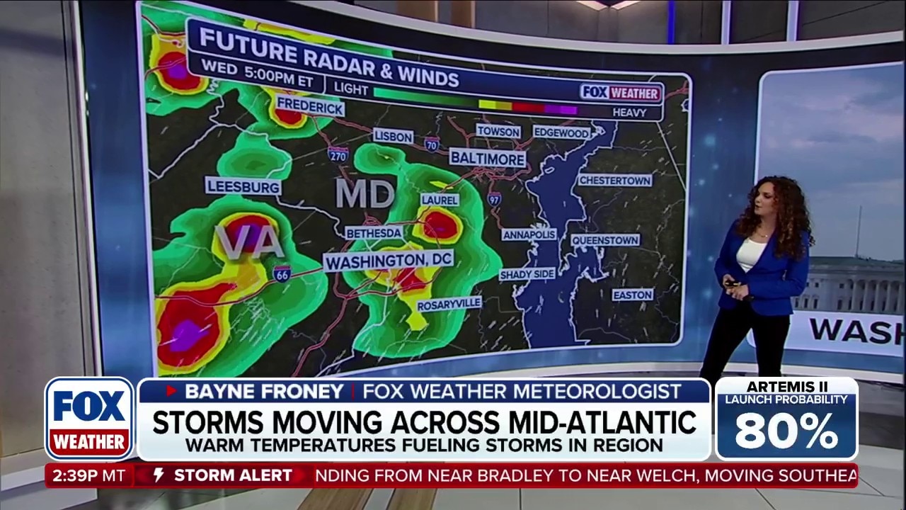 Days of severe weather begin in the Mid-Atlantic with gusty winds and ...