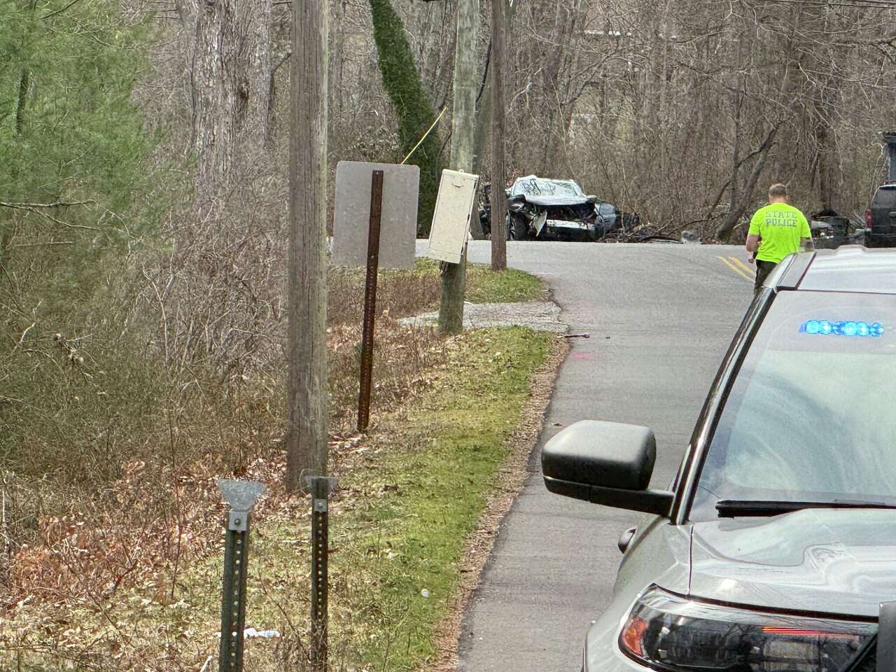 One person killed, another seriously injured in Tolland crash on Old ...