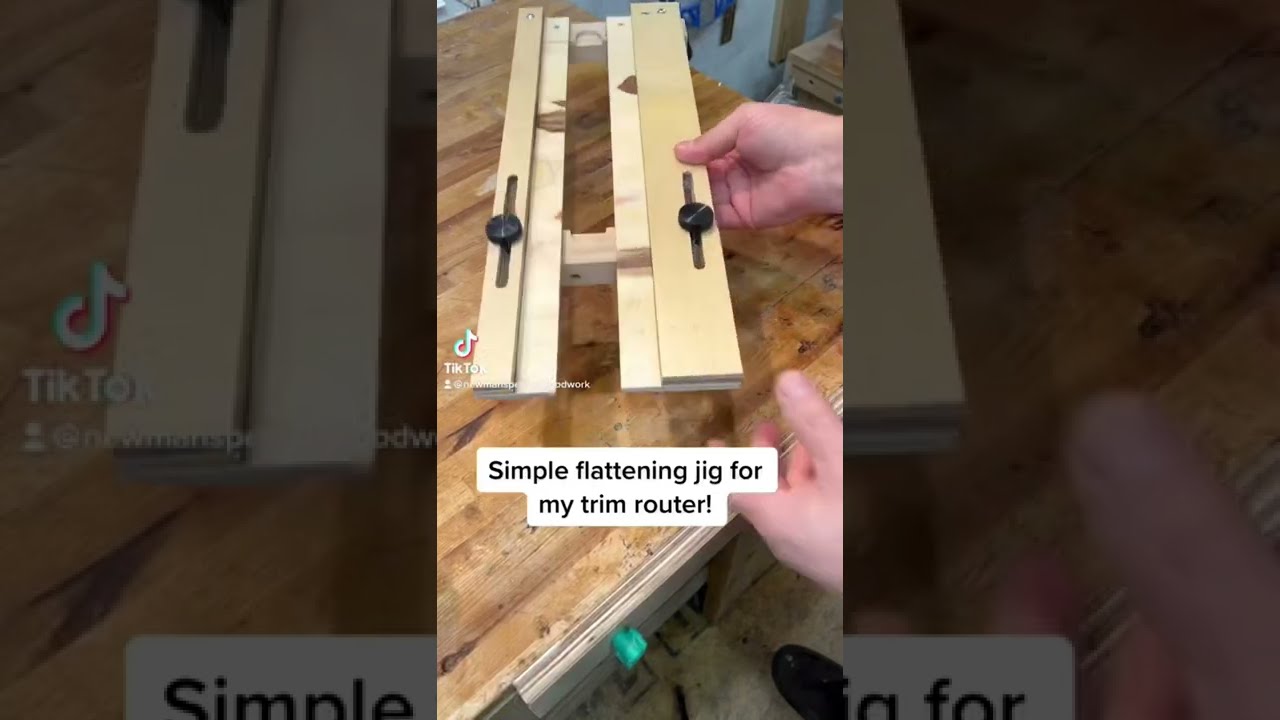 Small flattening jig for cutting boards #woodworking #jigs