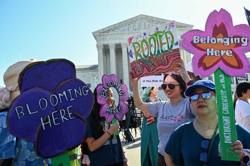 Hundreds rally outside Supreme Court to defend birthright citizenship ...