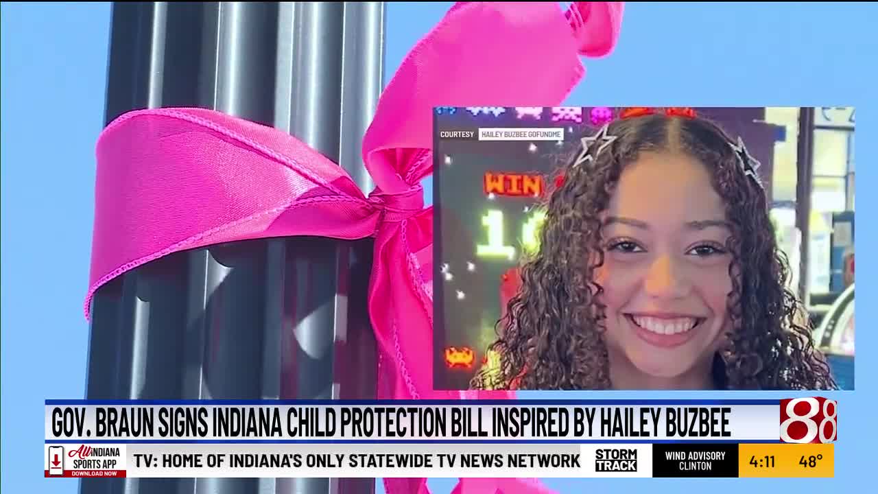 Gov. Braun signs Indiana child protection bill inspired by Hailey Buzbee