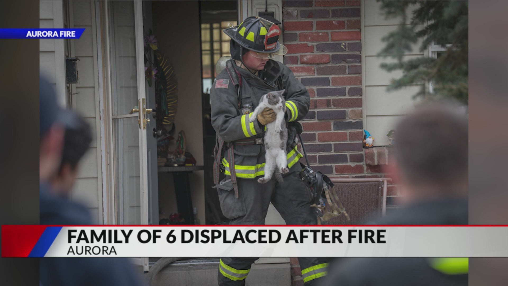 Family of 6, multiple pets displace after house fire in Aurora