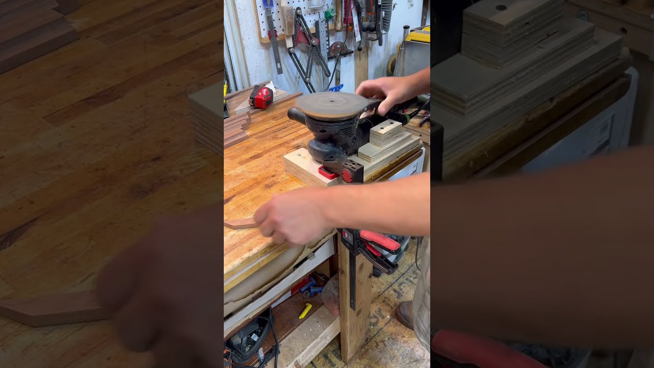 Sander dock jig for sanding small pieces #woodworking #sanding # ...