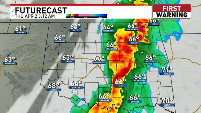 Damaging winds, large hail, and a few tornadoes are possible tonight
