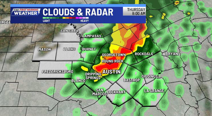Storms and showers could slow the morning commute
