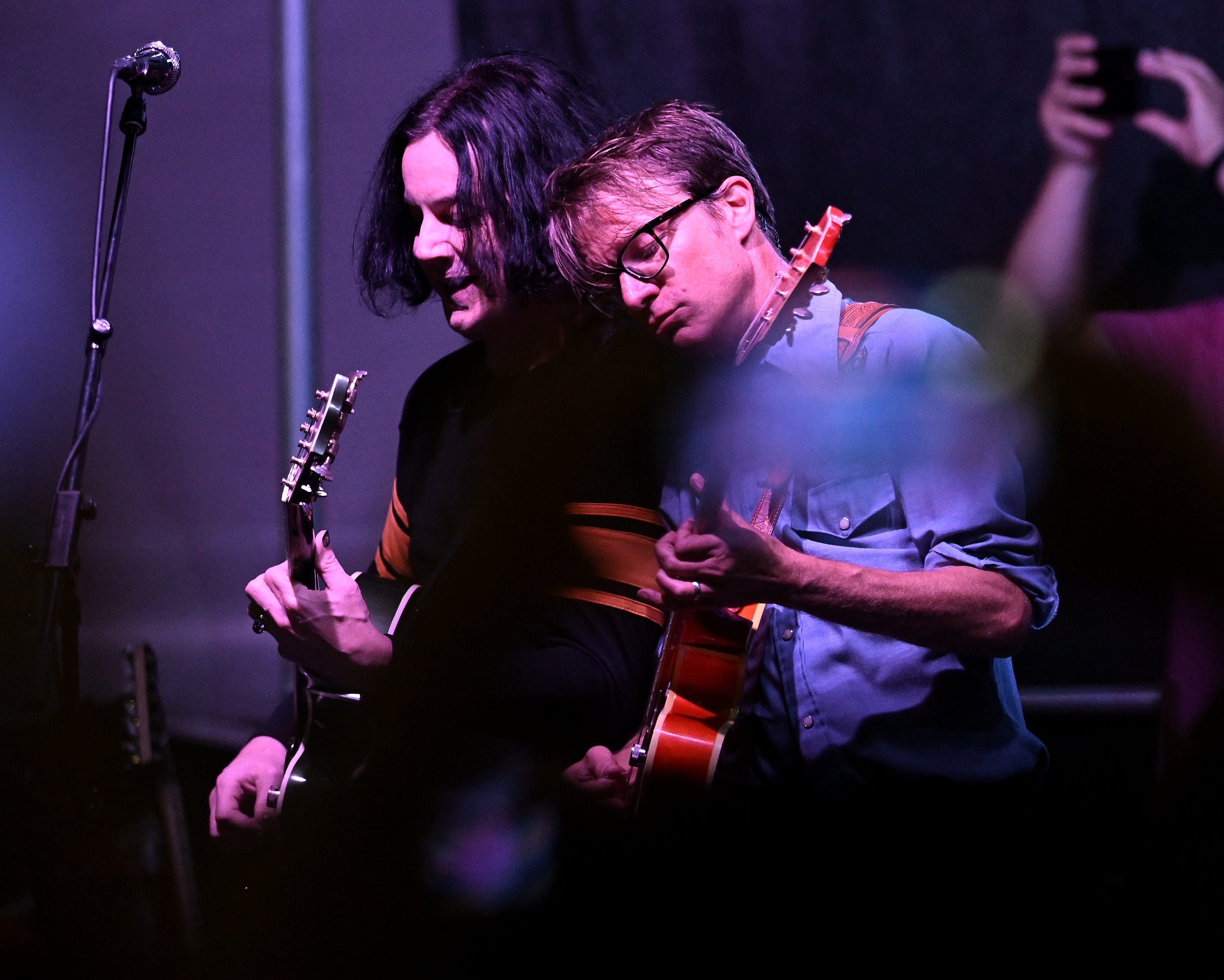 Jack White plays with Tim Purrier and other members of The Hentchmen at the Hamtramck Labor Day Festival, Monday, Sept. 2, 2024.