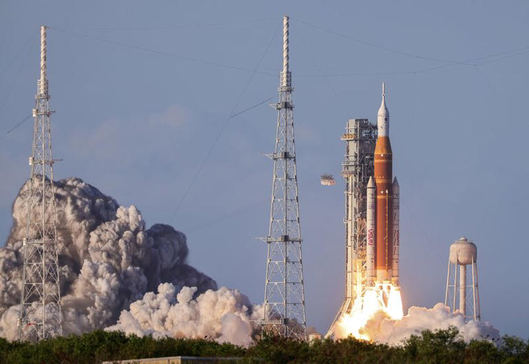 NASA launches four astronauts on world’s first crewed lunar mission in ...