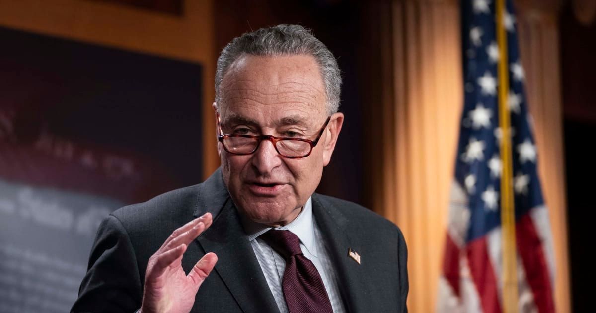 Chuck Schumer calls Trump’s Iran war speech ‘pathetic,’ questions ...