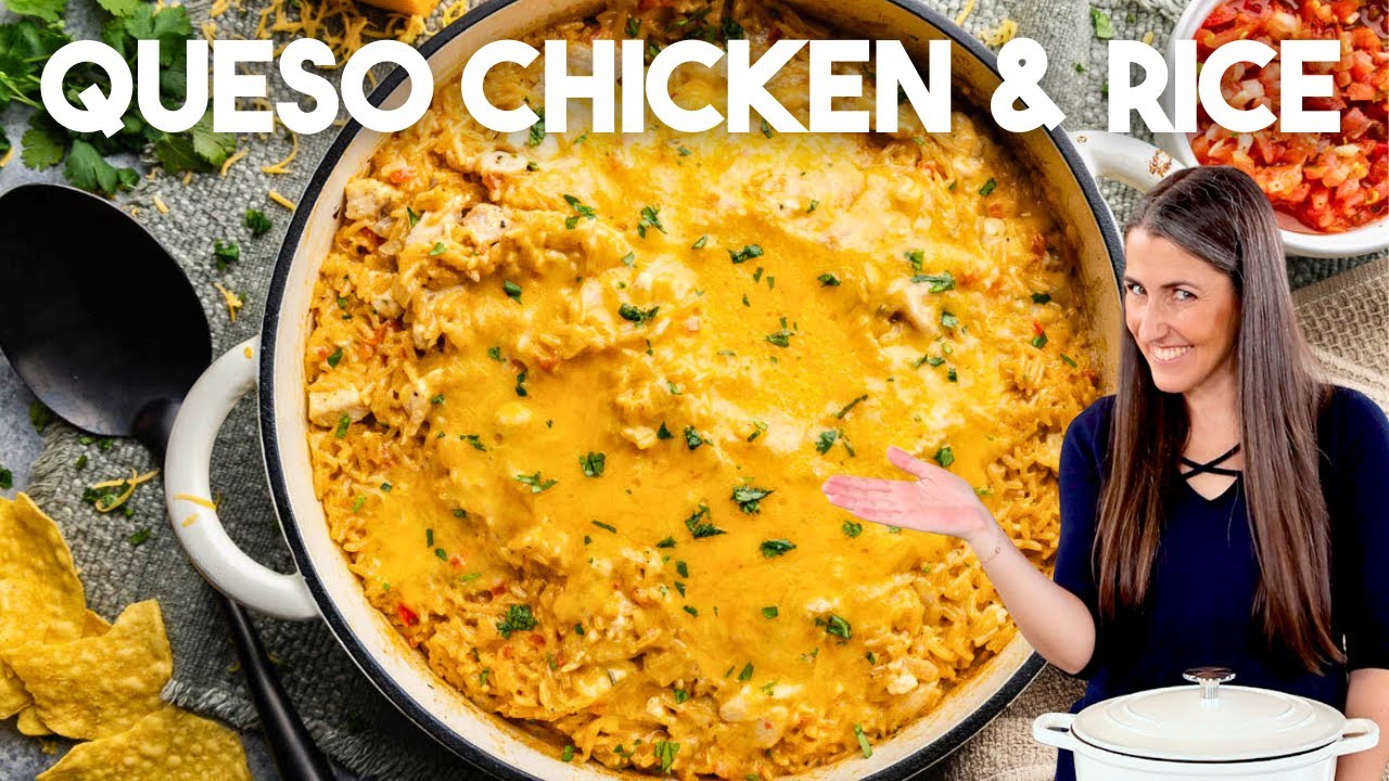 One pot queso chicken and rice