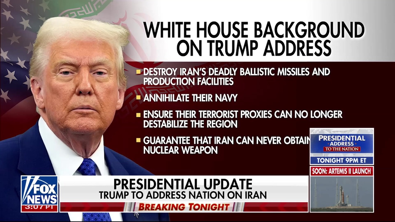 President Trump to address the nation on Operation Epic Fury<br>