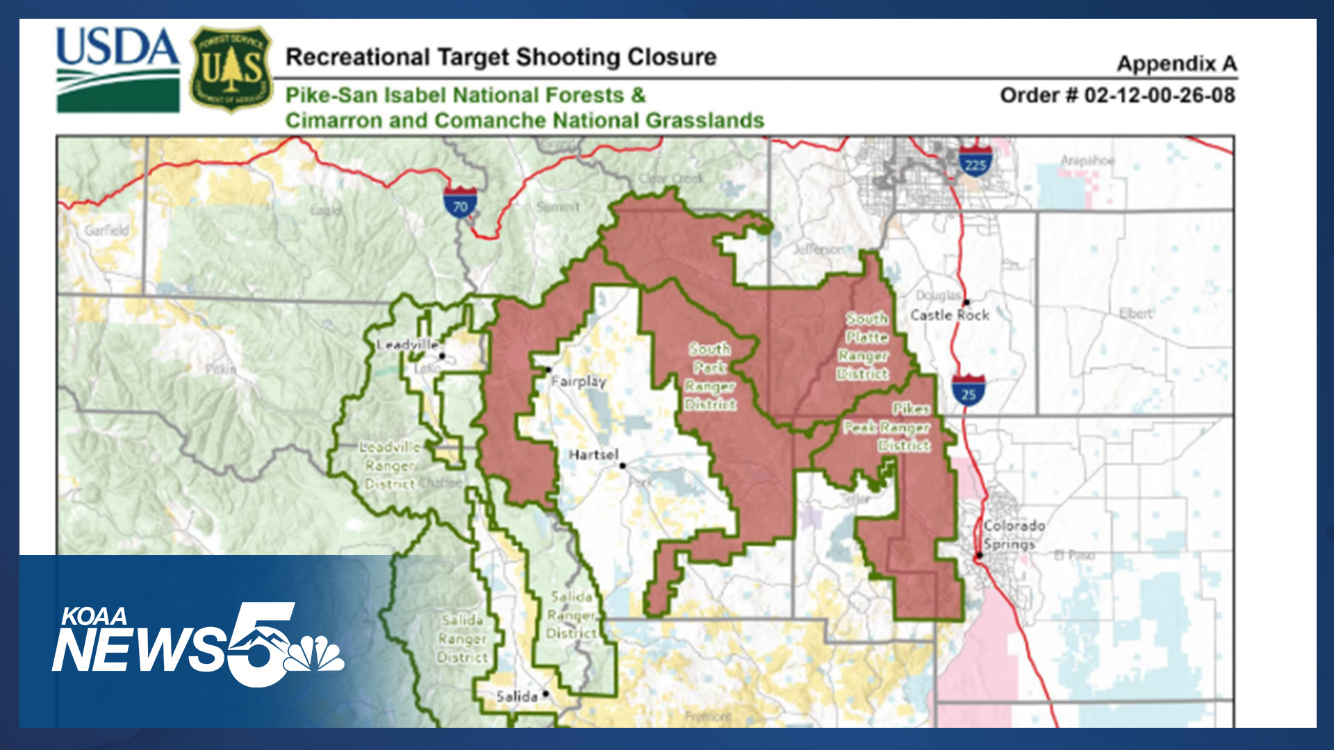 Recreational shooting restrictions issued across Colorado ranger ...