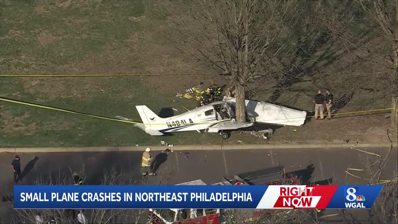 Plane crash in Northeast Philadelphia injures 2, including off-duty officer